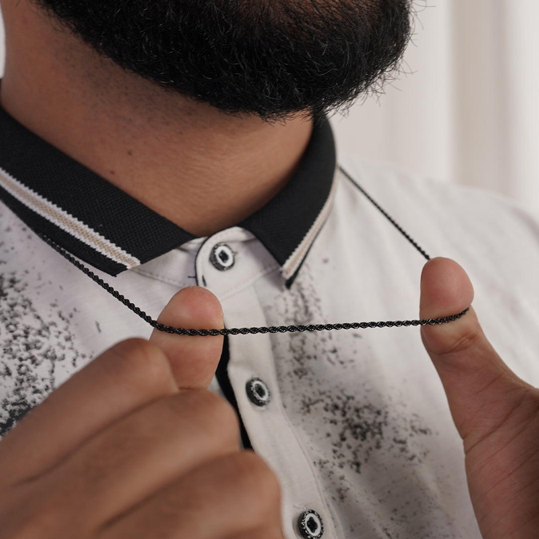 black spiga chain