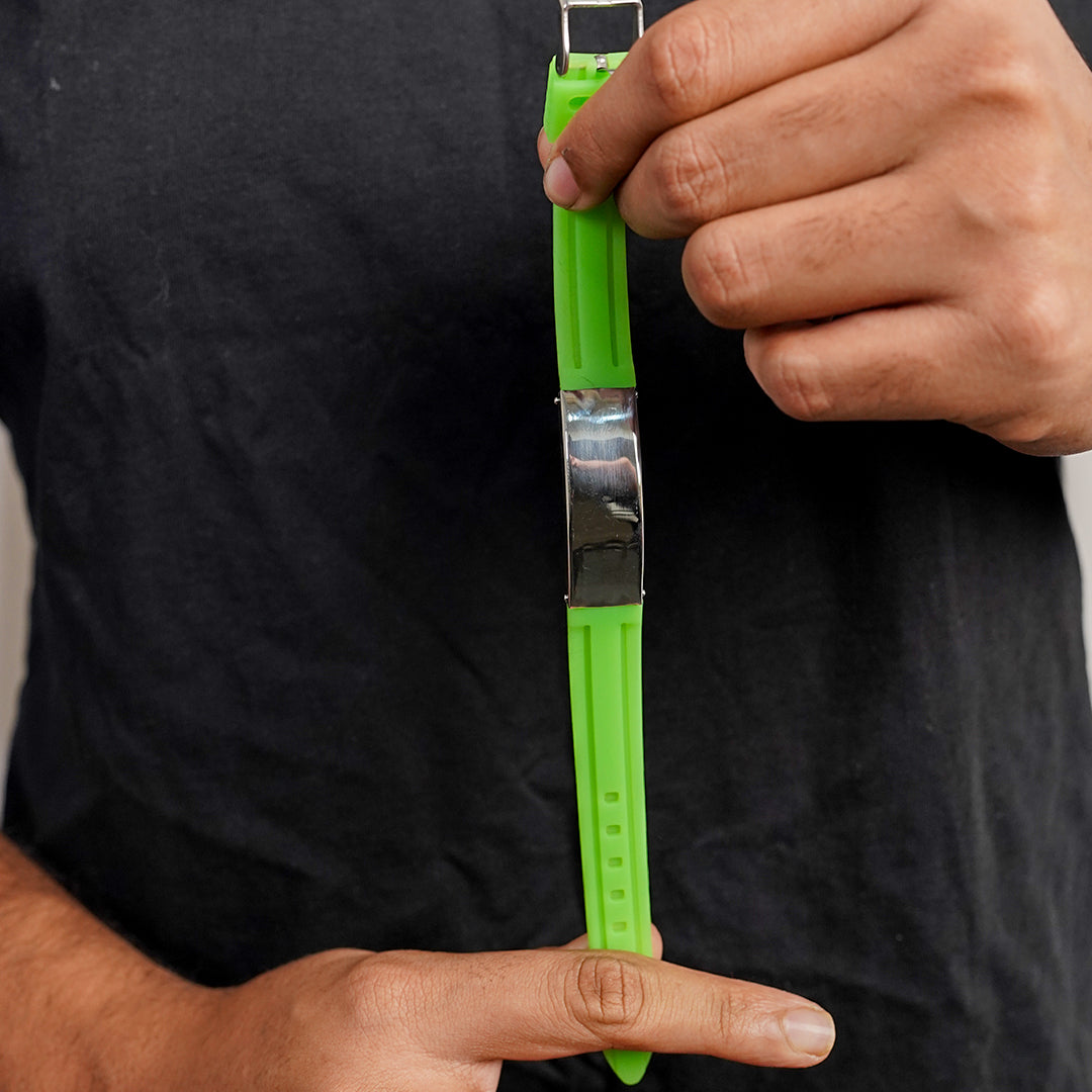 Rubber sports bracelet