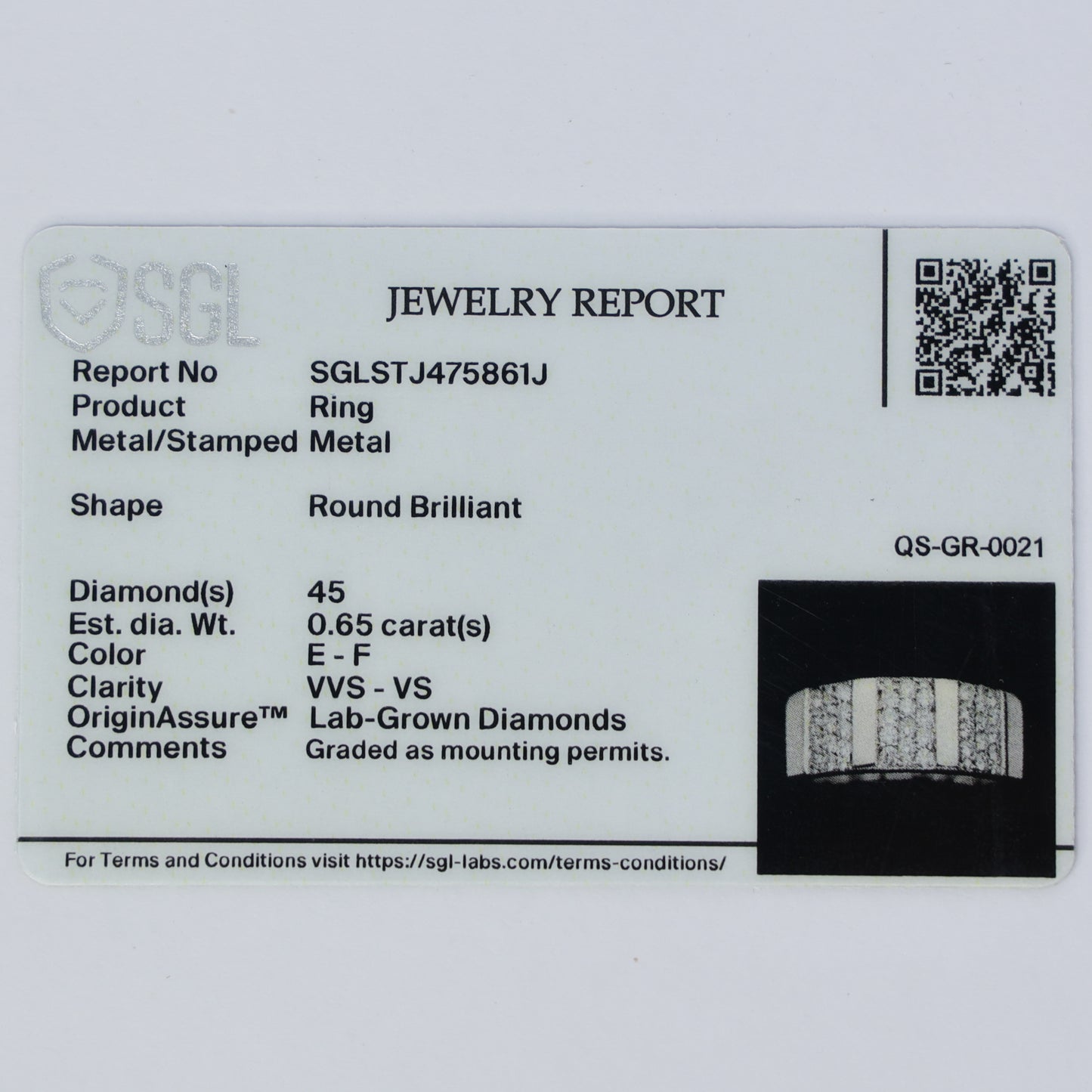 Valor Grid Diamond ring