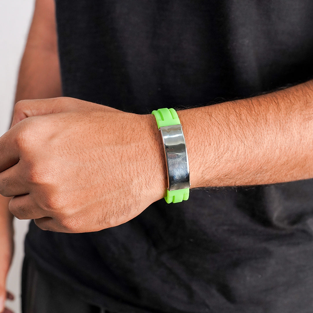 Rubber sports bracelet